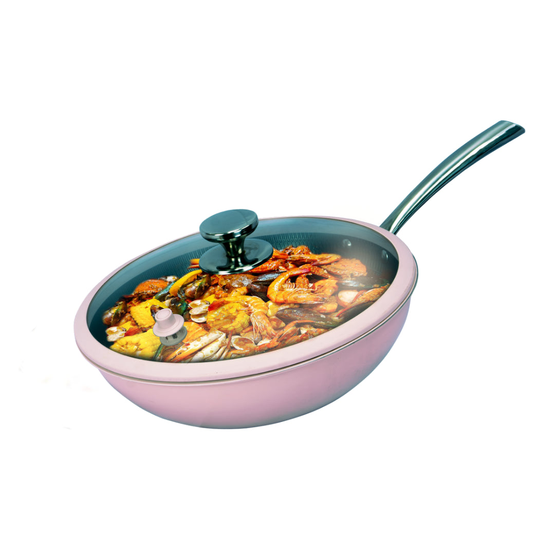 Scratch-free pressurized wok