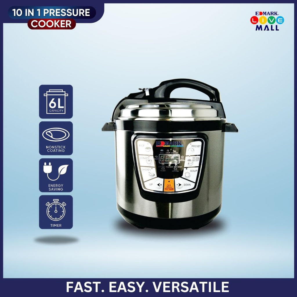 Edmark Smart 10-in-1 Pressure Cooker – edmarklivemall