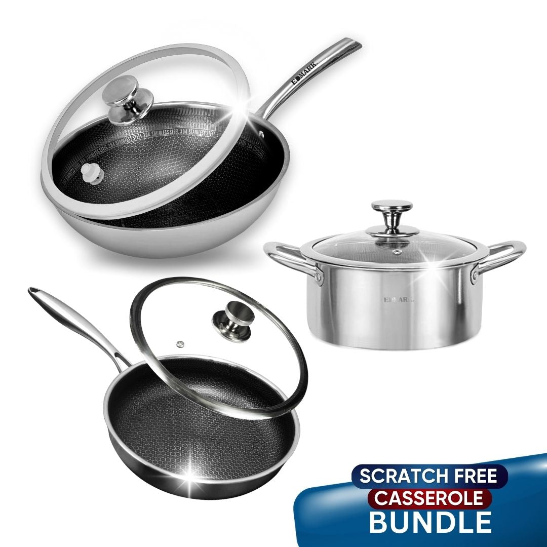 Three-in-One Scratch-Free Cookware Set