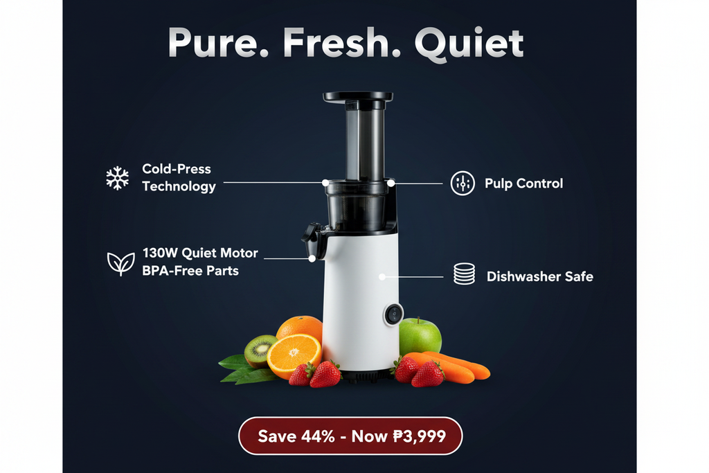 Slow Juicer Philippines — Cold Press Pampiga ng Prutas at Gulay | Edmark