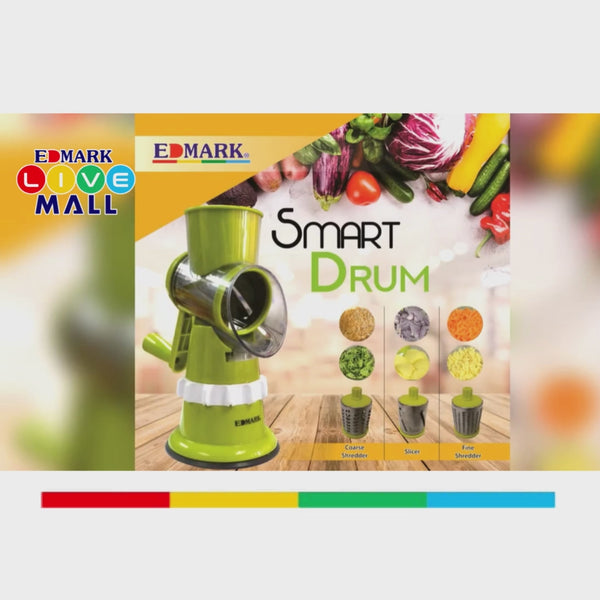 Edmark Smart Drum with 3Slicing Blades #slicer #vegetableslicer #eas
